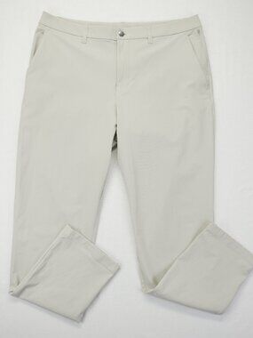 Lululemon Commission Pant Classic 34"L Mens 36 Khaki Tech Chino Golf